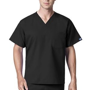 Sanibel Works Unisex V-neck top (size large) in Caribbean Blue